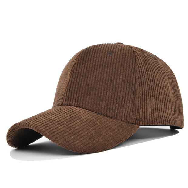 Fashion Corduroy All-matching Peaked Cap Men