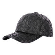 Full-grain Sheepskin Korean Style Small Plaid Hat Men